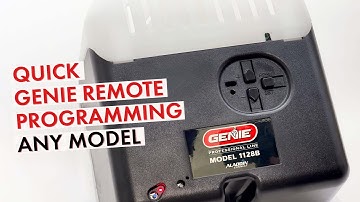 How to Program A Genie Remote to your Garage Door Opener (2025)