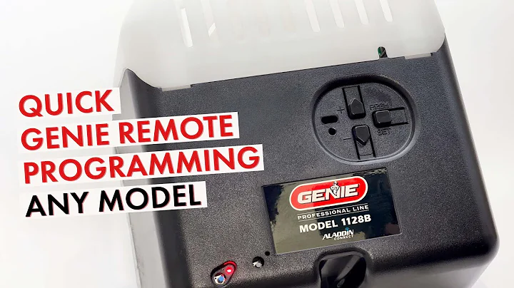 How to Program A Genie Remote to your Garage Door Opener (2025)