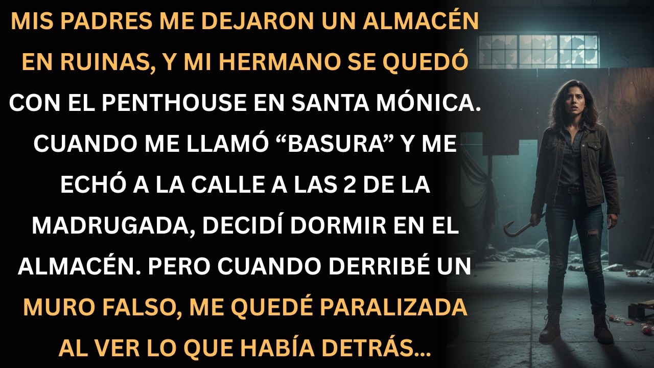 Me echaron a la calle y dormí en un almacén… lo que encontré me dejó paralizada.