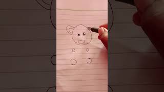 drawing ideas for beginners CUTE TEDDY BEAR viral ytshort drawing