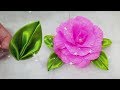 DIY-FOLHA DE 1 MINUTO DE FITA DE CETIM-KANZASHI!! RÁPIDA E LINDA!!^^