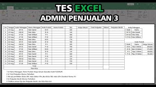 Tes Excel Admin Penjualan 3