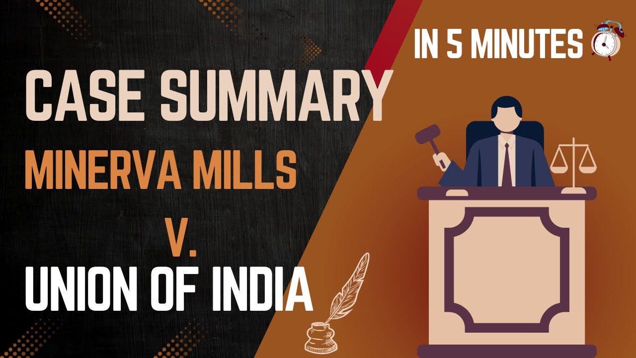 Minerva Mills Case Explained 🔥 | Fundamental Rights vs Parliament’s Power | Landmark 