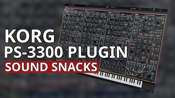 Korg PS-3300 Plugin Sound Snacks -  A Mighty And Rare Analog Polysynth For Your DAW