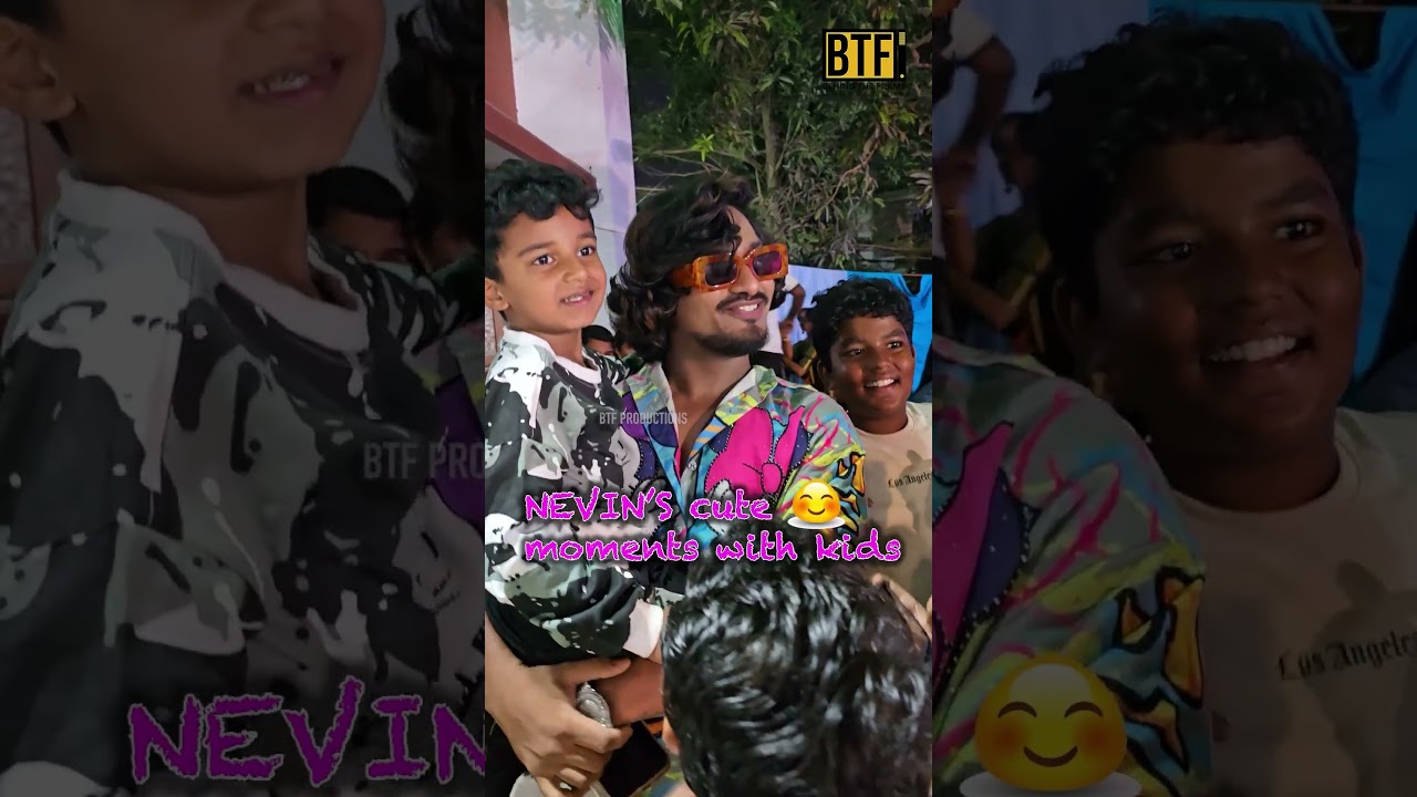 Nevin Official Cute Moments With Kids | Malayalam Influencer Nevin Latest Candid Video