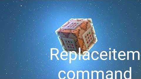 How to use replaceitem command