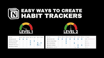 Easy Ways to Create Habit Trackers | Notion Tutorial