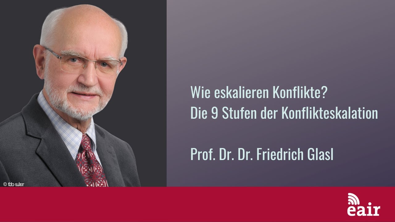 Wie eskalieren Konflikte? Vortrag von Prof. Dr. Dr. h.c. Friedrich Glasl