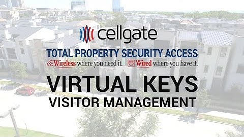 CellGate QR Code & PIN Code Virtual Keys for Visitor Management