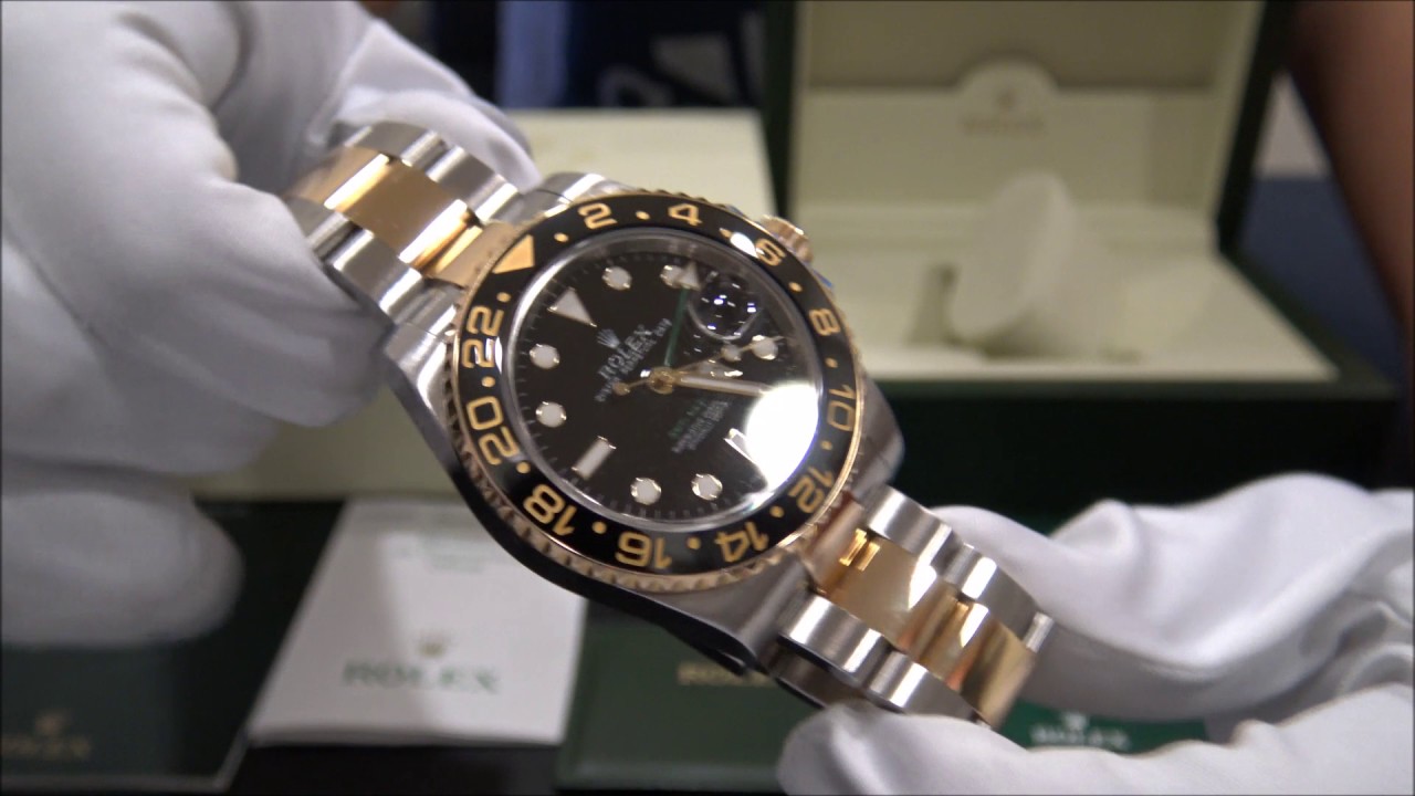 rolex gmt master ii gold and steel