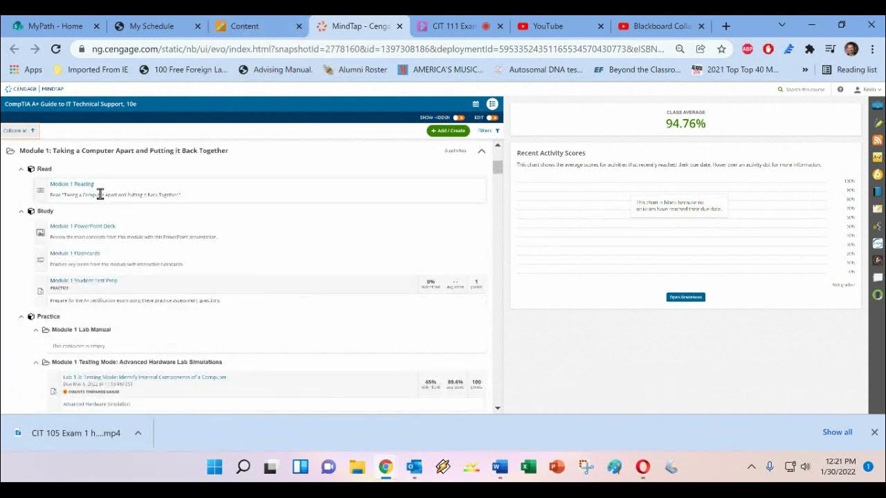 CIT 111 Exam 1 video 2022 - YouTube