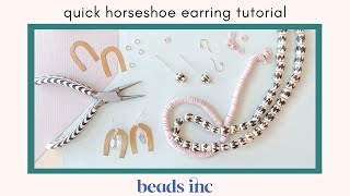 Quick Horseshoe Earring Tutorial with Wire-Wrapping