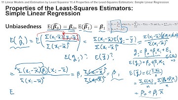 w11 ch 11.4 Linear Models and Estimation by Least Squares