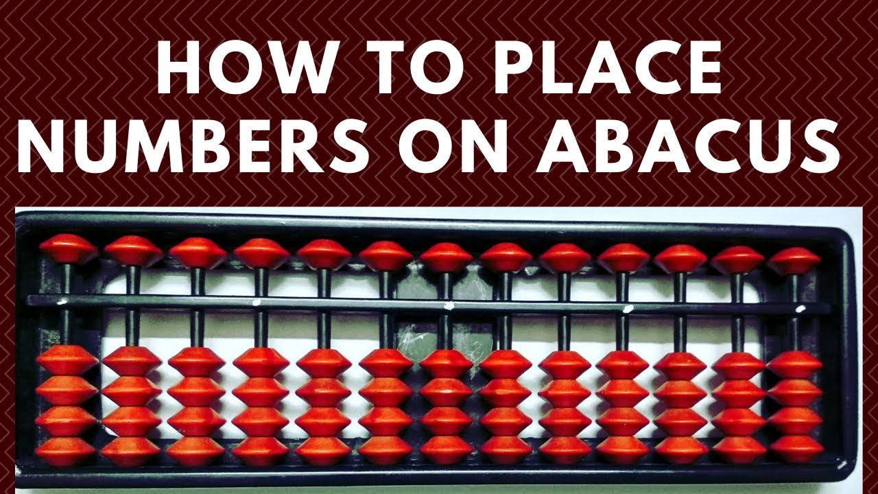 Placing numbers on Abacus tool Abacus Online Classes Abacus 2.0