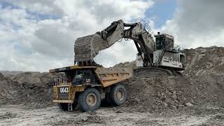 Caterpillar Truck Cat 777D Laoding On Liebherr Excavator ~ Miningmovies