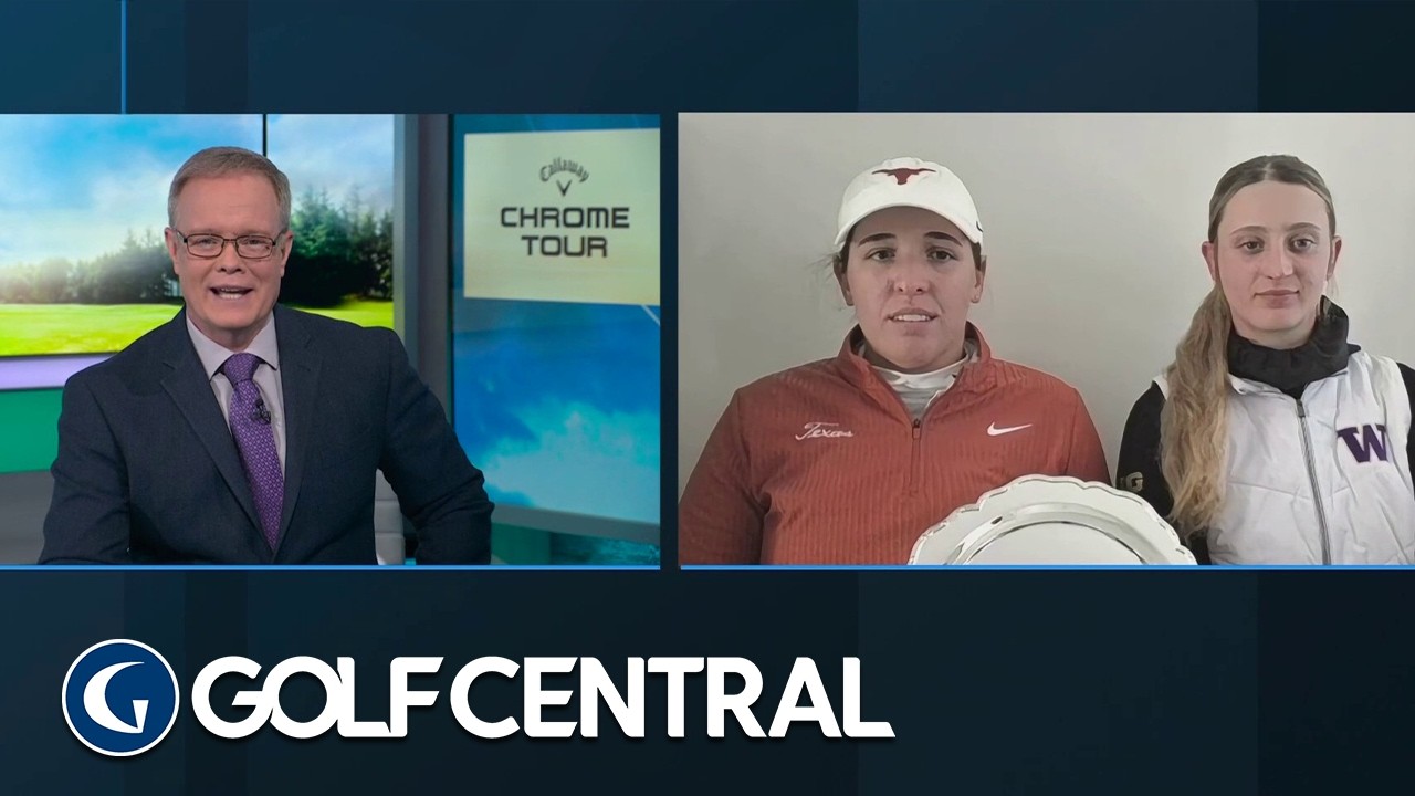 Co-Medalists reflect on round two of the St. Andrews Links Collegiate | Golf Central