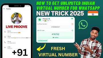 How to get Indian number for WhatsApp || CREATE UNLIMITED INDIAN FAKE WHATSAPP ACCOUNT | OTP BYPASS