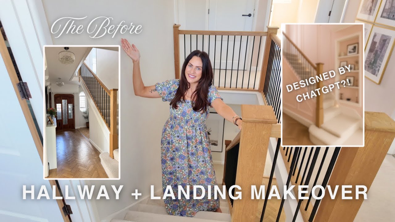 Hallway + Landing Makeover Plans | DIY Panelling, Paint Ideas & ChatGPT Design Help!