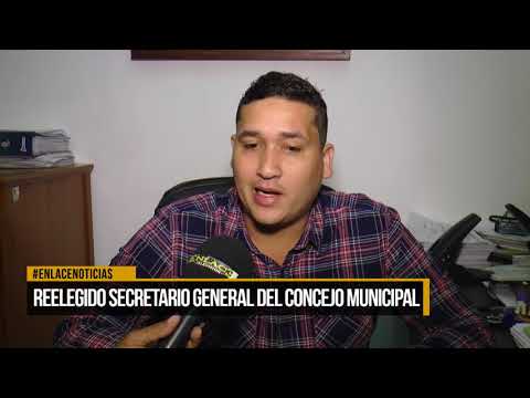 Reelegido secretario General del Concejo Municipal