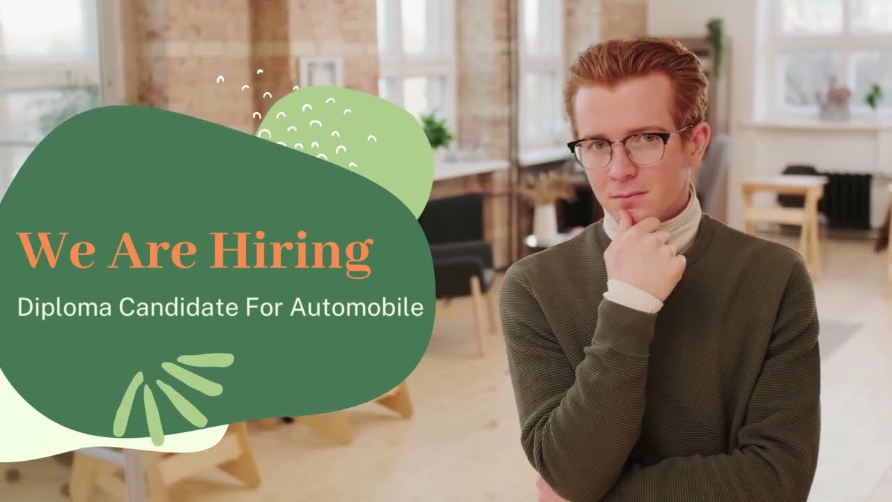 Hiring Diploma Candidates for Automobile Industry || ITI jobs || Jobs in Automobile Industry ||