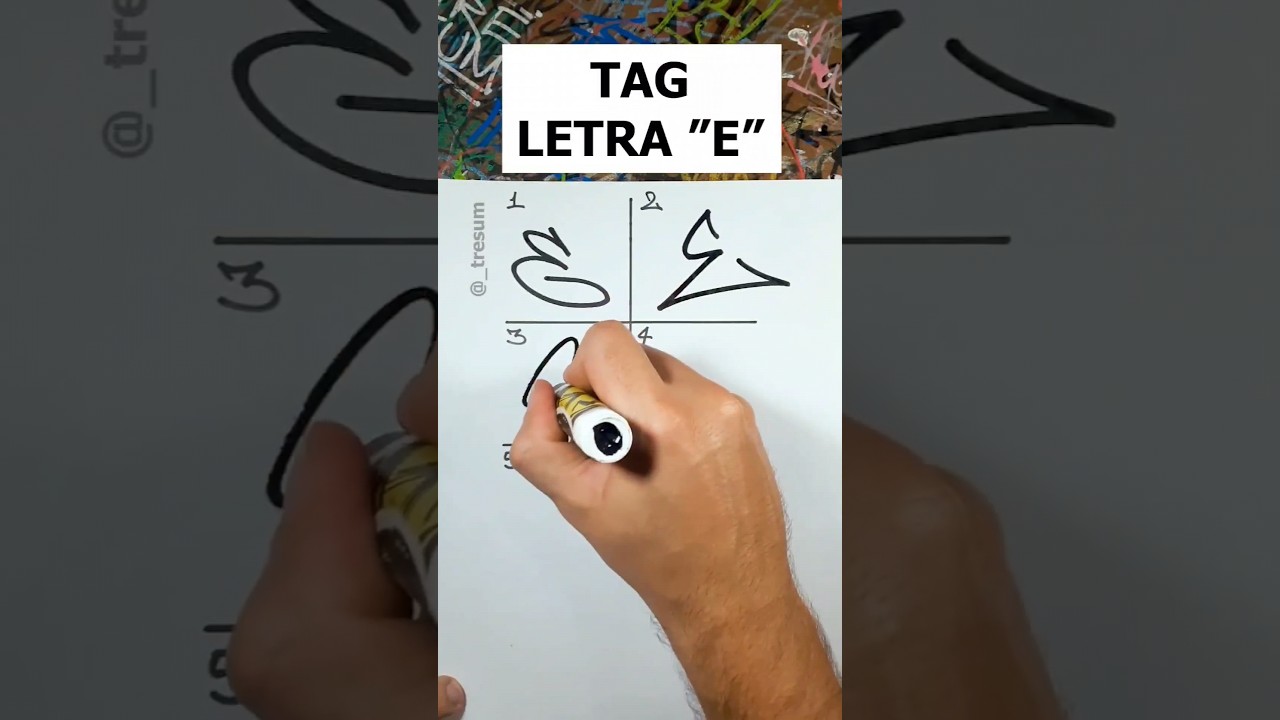 ГРАФФИТИ-ТЕГ С БУКВОЙ «E» В 6 РАЗНЫХ СТИЛЯХ 👀 