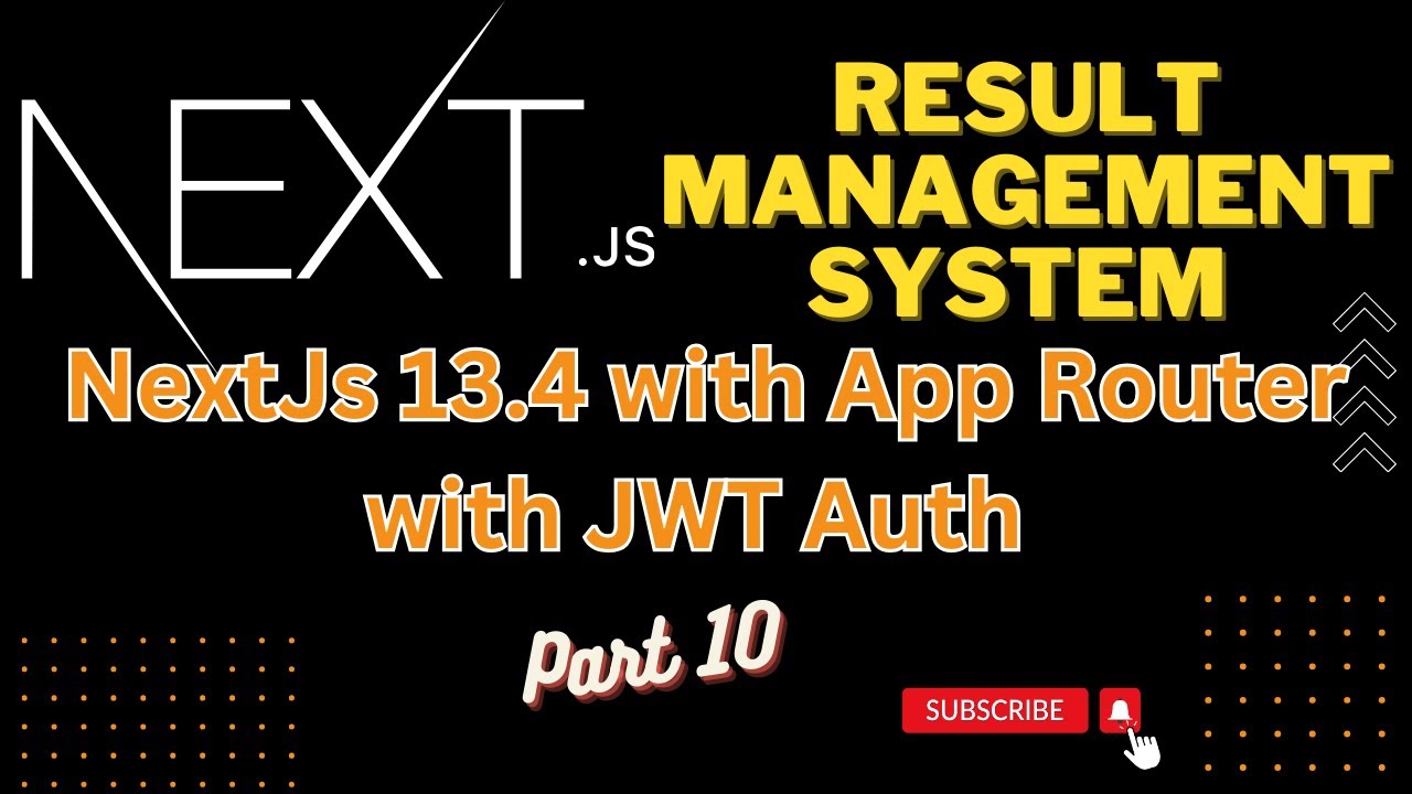 App Router 13 4 Next js Project Result Management System with JWT auth ...