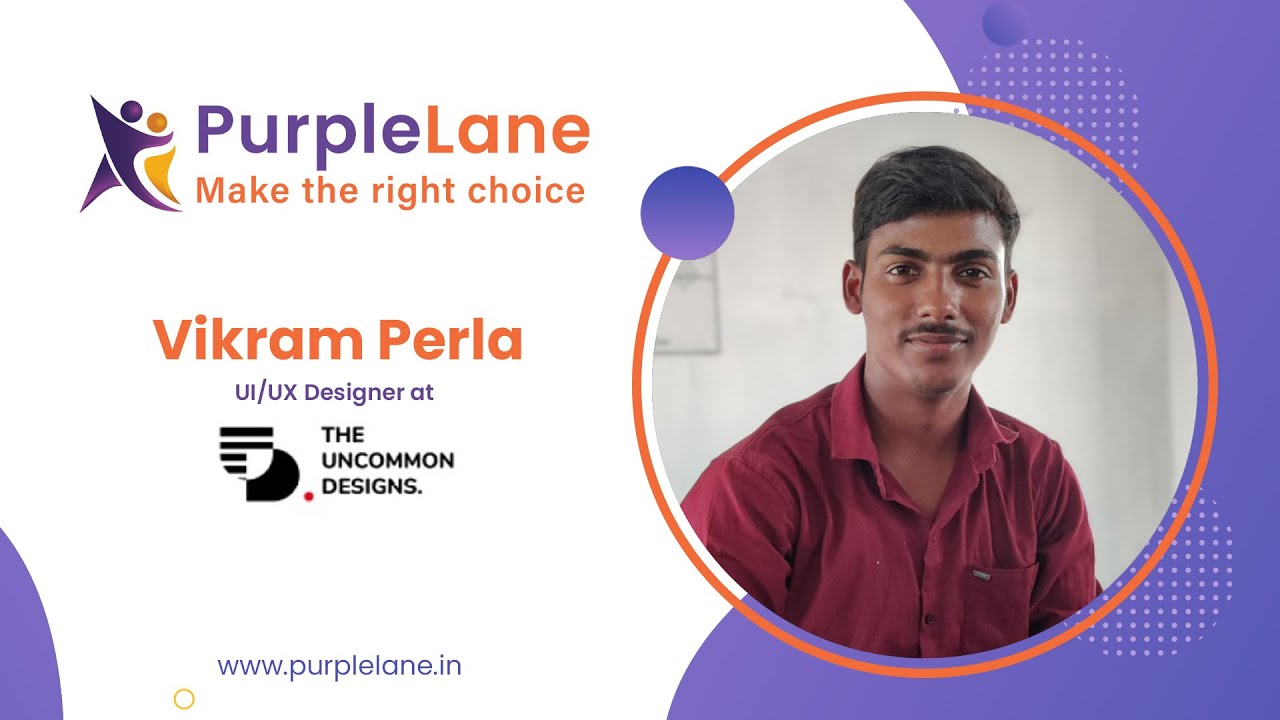 Vikram Perla landed his first job as UI/UX Designer from mechanical ...