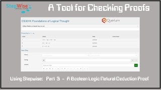 Querium's StepWise Tool for Checking Formal Proofs - Part 3