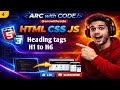 HTML heading tags h1 to h6 in hindi urdu and easy languages #learnhtml #webdevelopment #htmltutorial