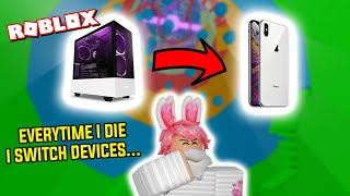 Tower Of Hell But If I Die I Switch Devices...