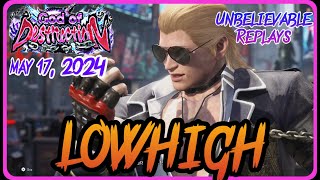 Tekken 8 ▰ (LOWHIGH) STEVE Tekken 8 God OF DESTRUCTION Ranked Matches MAY 17, 2024 REPLAYS