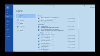 How to open an existing document?
