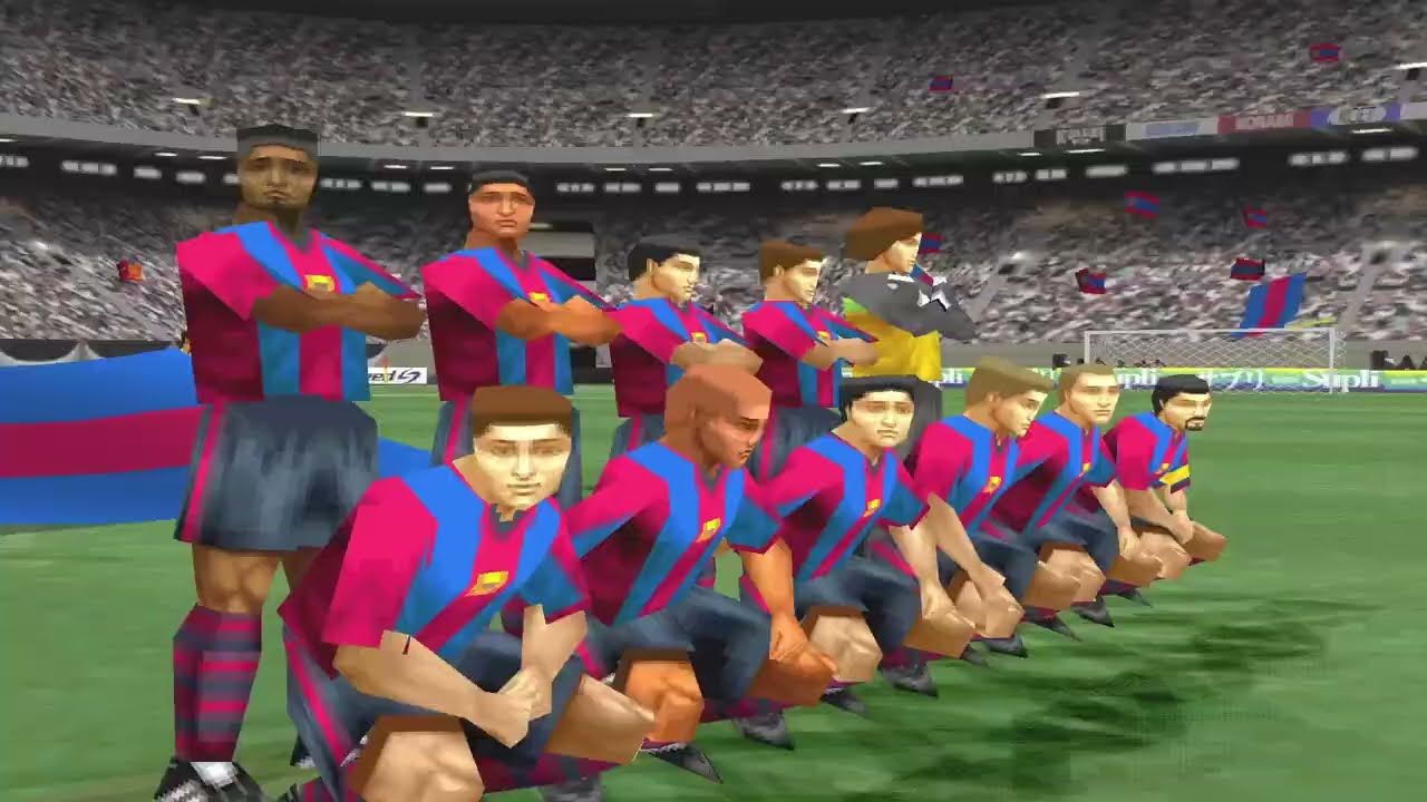 PLAYSTATİON -1 - GALATASARAY - BARCELONA - 2000 KADROSU - HAGİ - JARDEL - POPESCU - LİG MODU 4.MAÇ