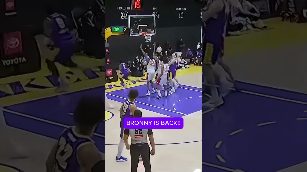 Bronny was unstoppable!!