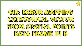 GIS: Error mapping categorical vector from spatial points data frame in R