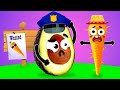 Vegetables VS Police || Animated Adventures Of Crazy Objects By Doodland