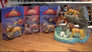 Kitwana's Toys #58: 1994 Mattel The Lion King Fighting Action Mufasa, Scar & Adult Simba Figures