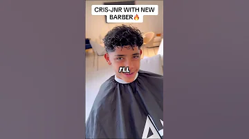 CRISTIANO JR  LOST THE BET AND STYLED HIS HAIR LIKE SPEED'S 🤯🏎️ #speed #ronaldo #shorts