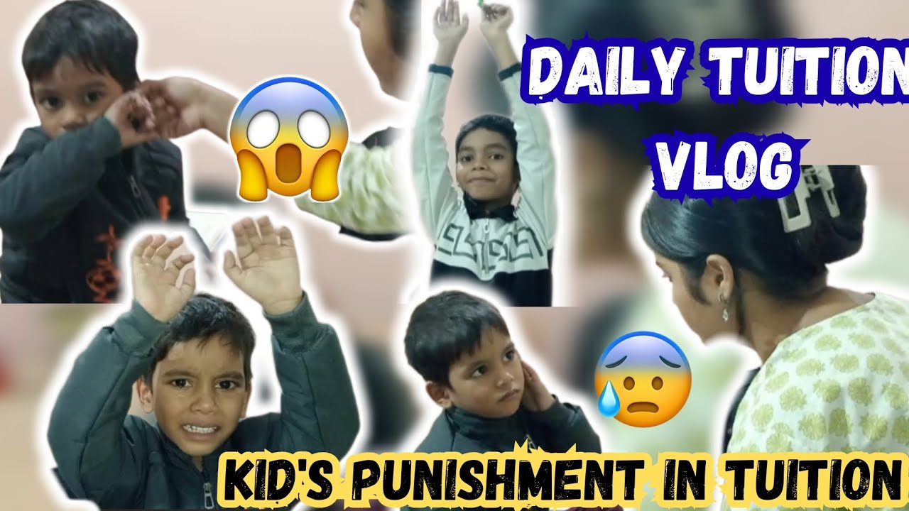 DAILY TUITION VLOG🎉📚 | Kids Punishment & Fun Learning | Tuition Classes Routine | 