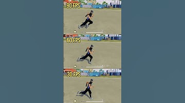 90 FPS, 60 FPS, 30 FPS in Slow Motion 🔥 Free Fire FPS Test #srikantaff