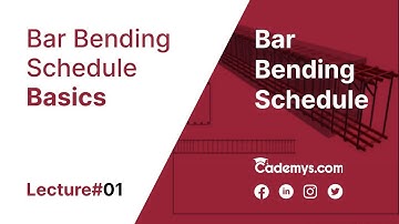 Bar Bending Schedule Basics [quantity surveying] || Lecture 1
