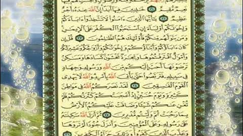 القران الكريم سورة التوبة من الاية 14 الى الاية 26