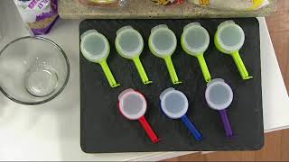 Set of 5 Seal & Pour Bag Clips on QVC