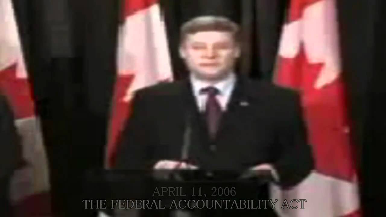 Stephen Harper Violates His Federal Accountability Act