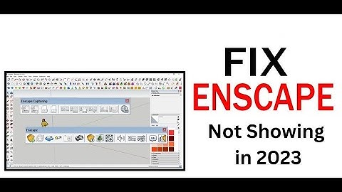 Enscape not showing in Sketchup 2023 error fix