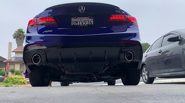 Acura TLX A-spec muffler/resonator delete w/ COLD START 🥶