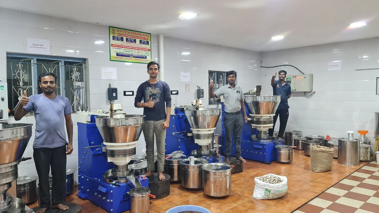 How is made ? cold pressed oils in Automatic  