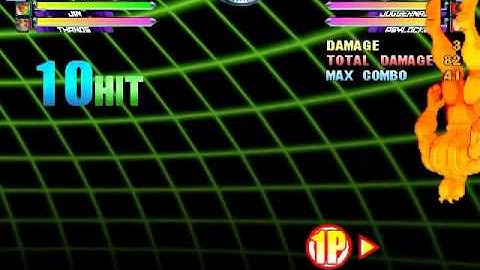 MvC2 Hulk - Jin - Thanos Sequence 100% Damage