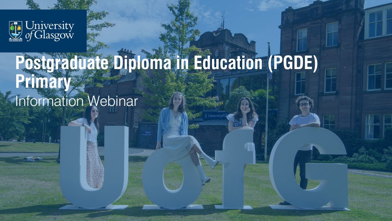 Information Webinar PGDE Primary Education YouTube