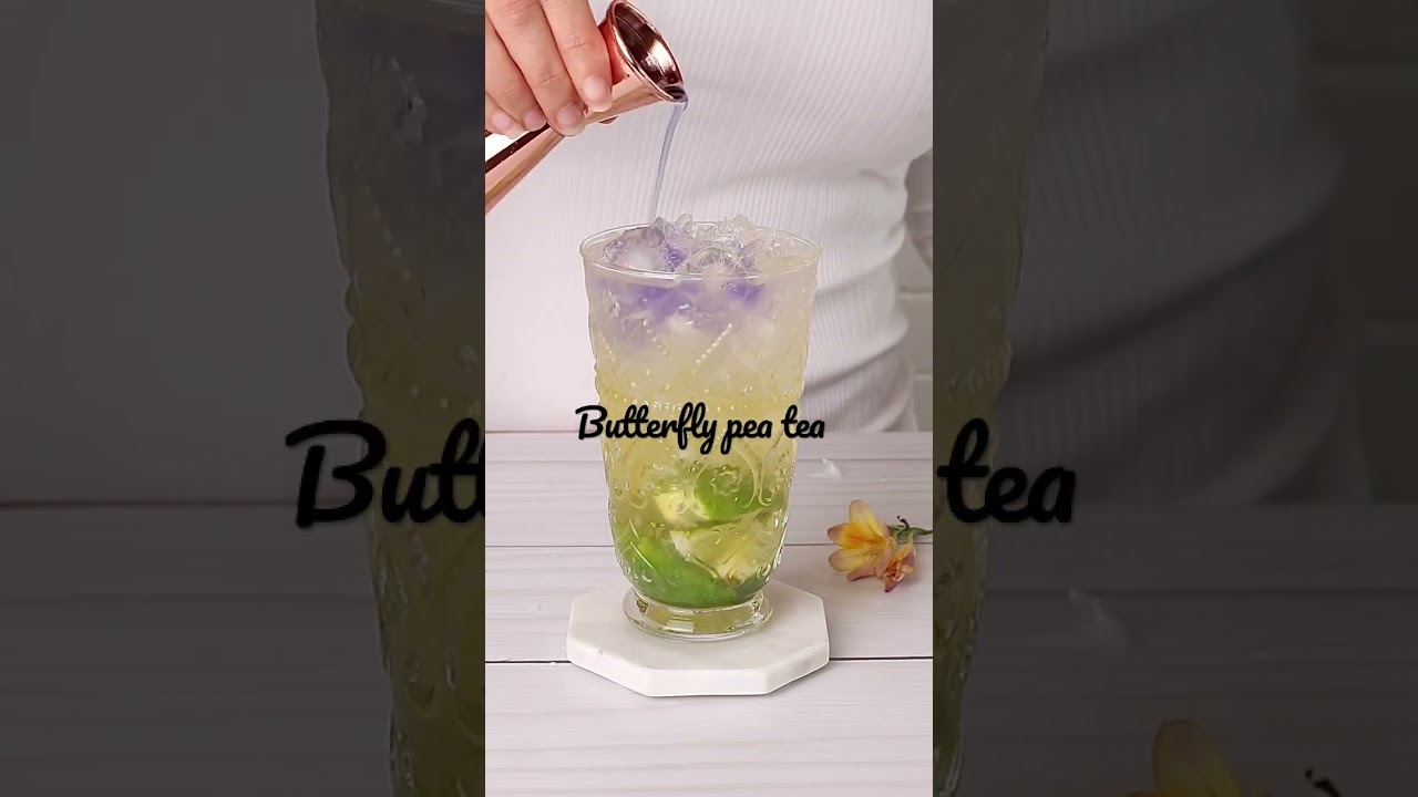 Easy Mocktail with Butterfly Pea Tea YouTube
